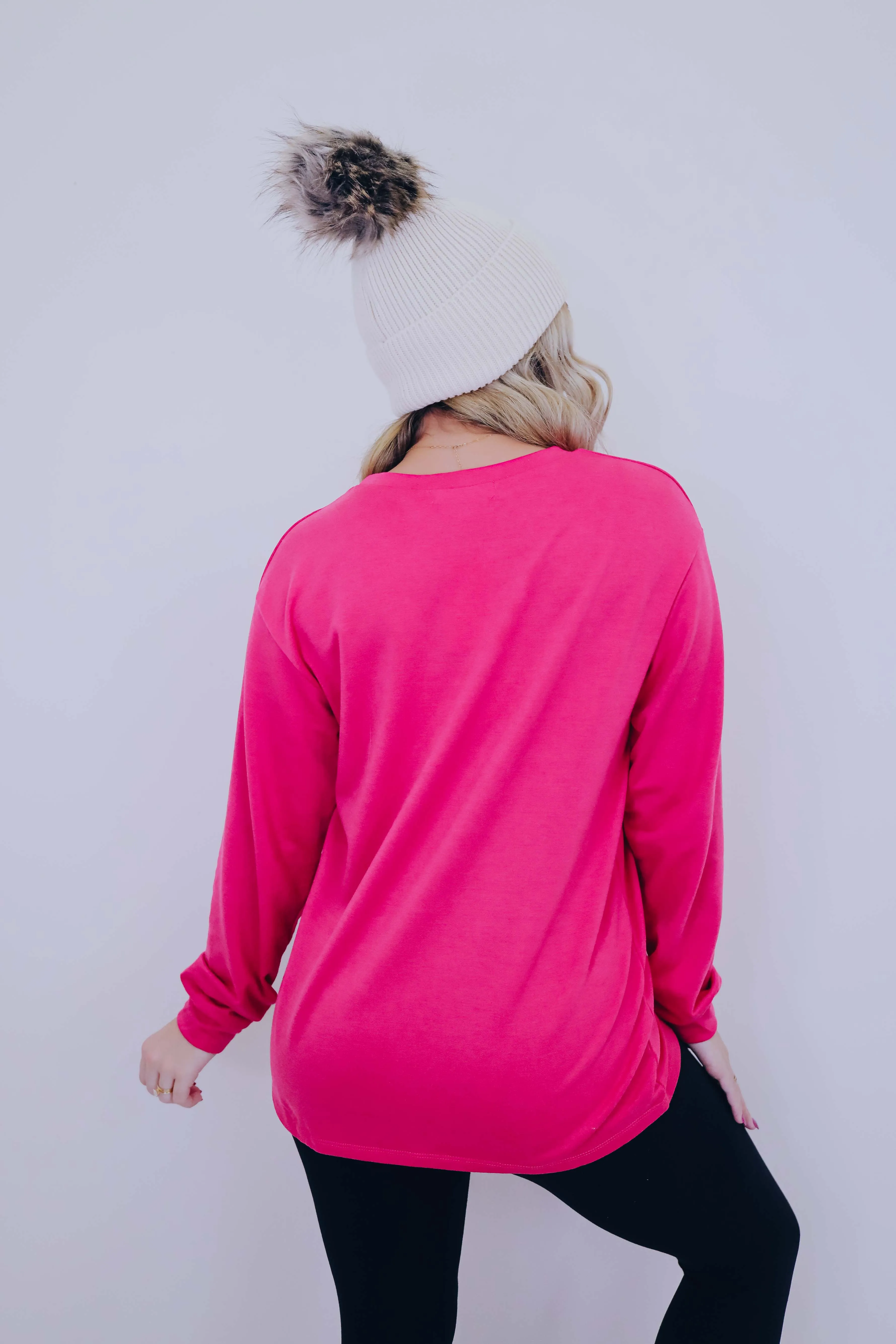 *** "Merry & Bright" Chenille Patch Top SAMPLE