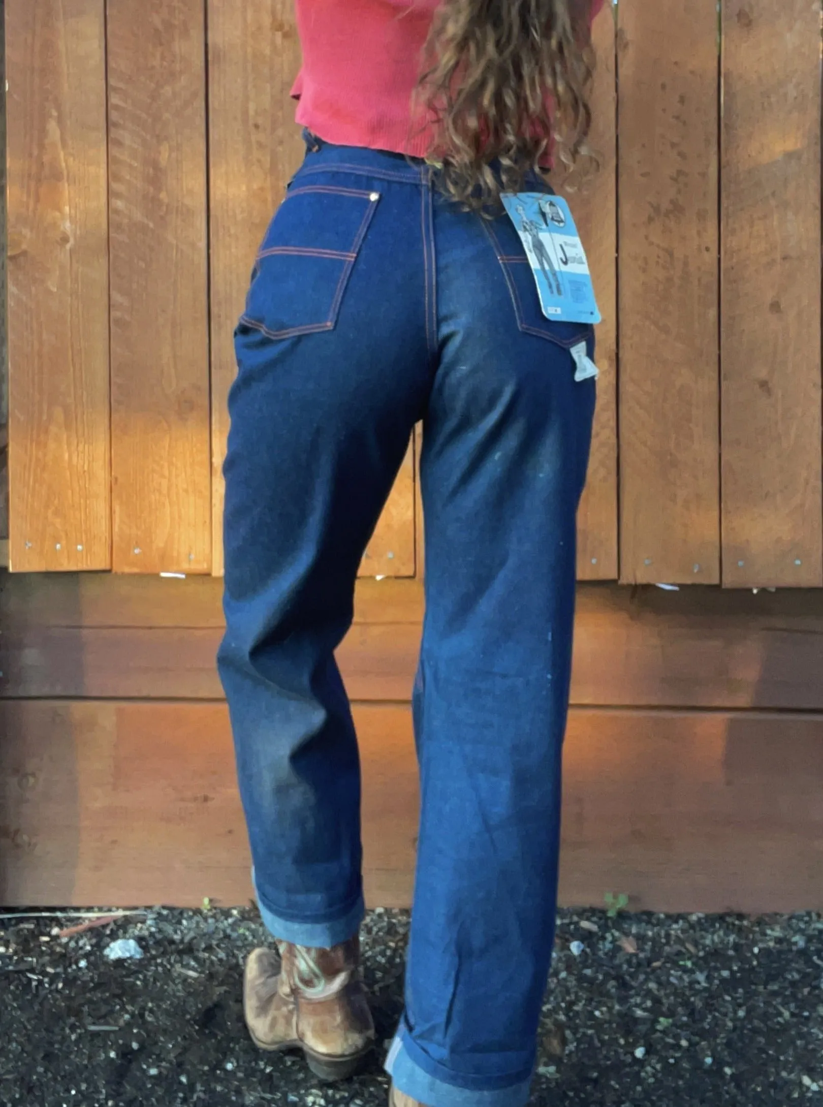 1950s Deadstock Blue Bell Side Zip Jeans