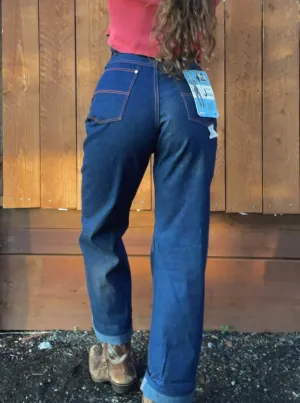 1950s Deadstock Blue Bell Side Zip Jeans