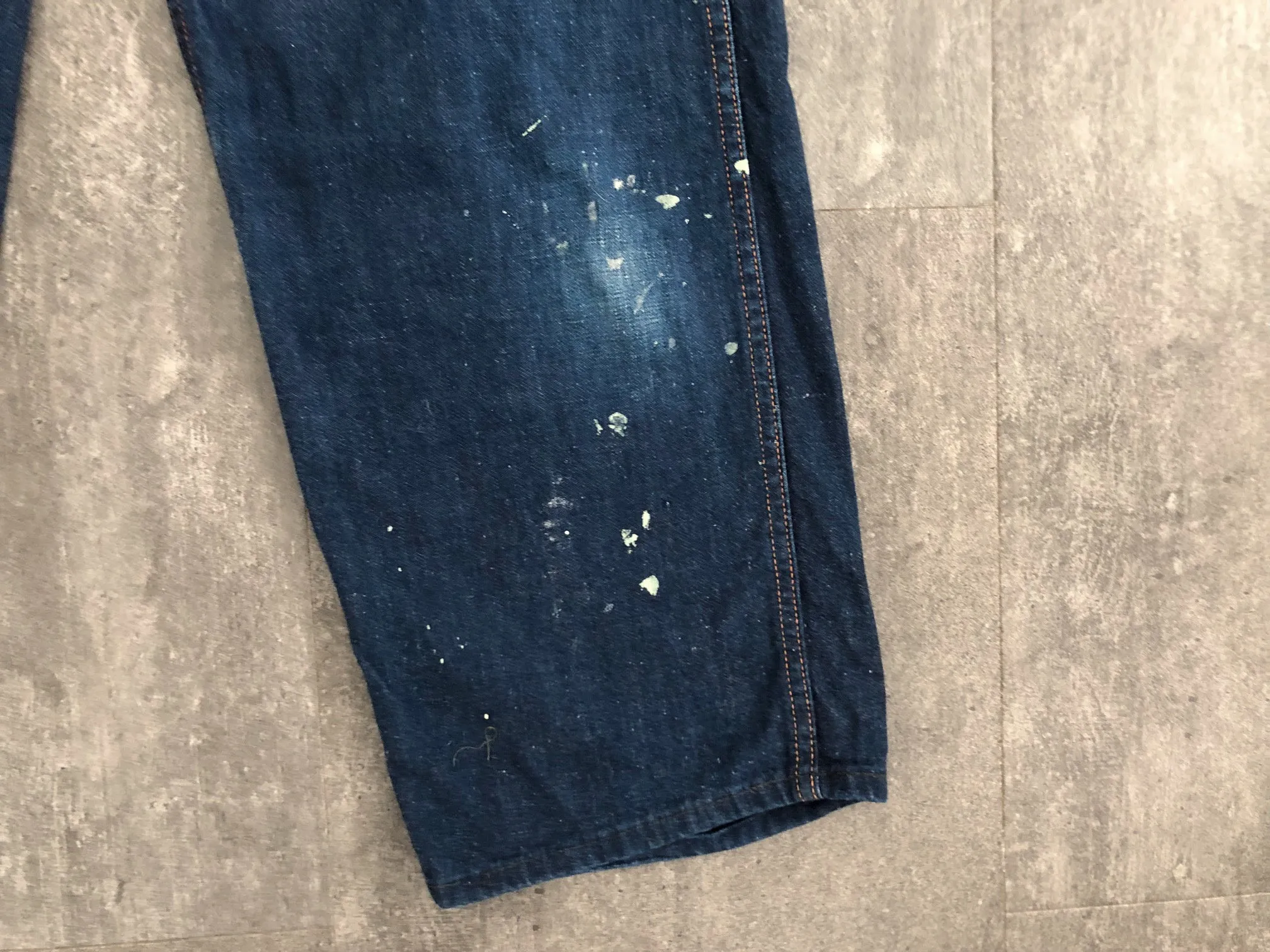1950s Ranchcraft denim jeans . side zip jeans . 26 waist