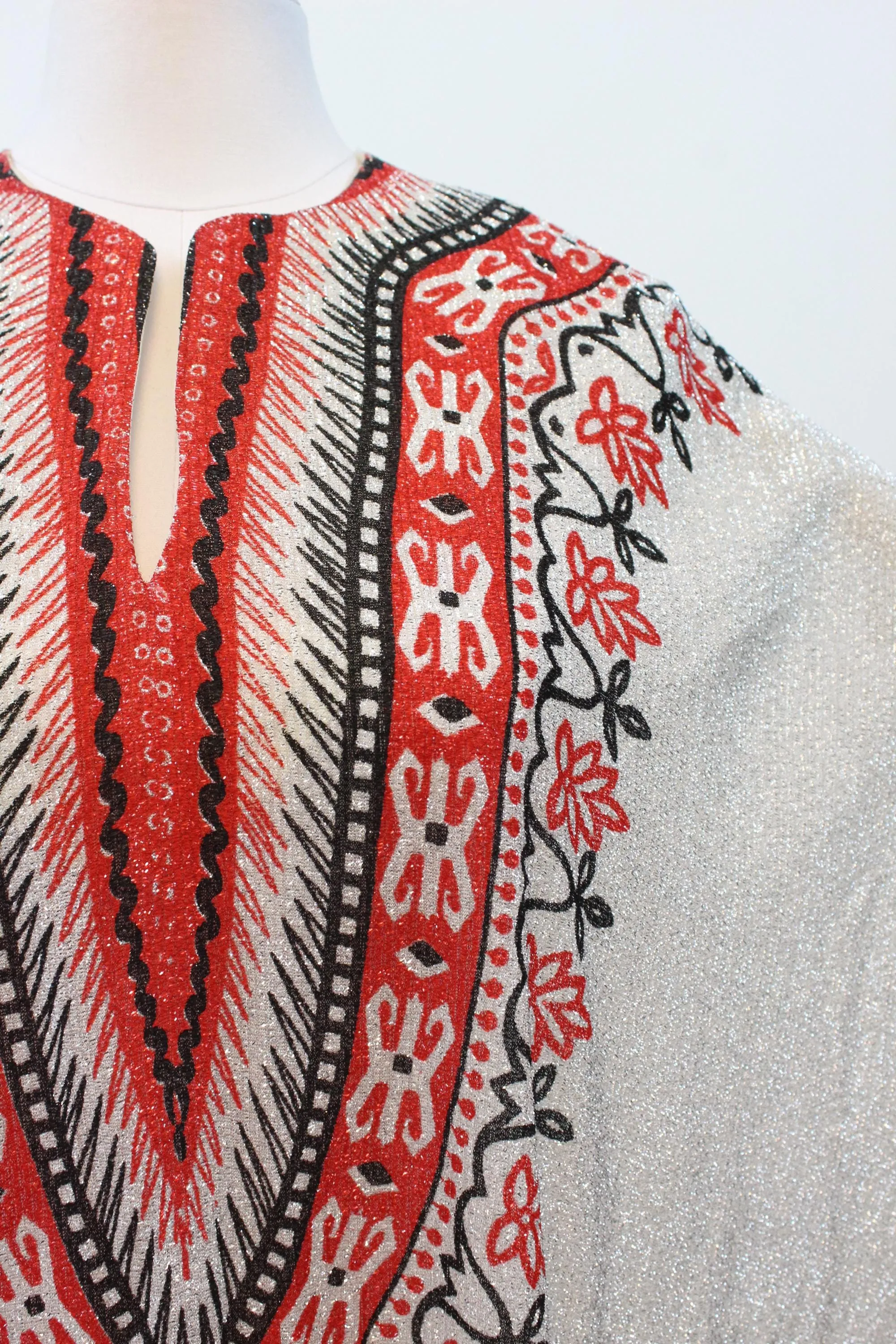 1970s EGYPTIAN CAFTAN metallic dress all sizes | new fall winter