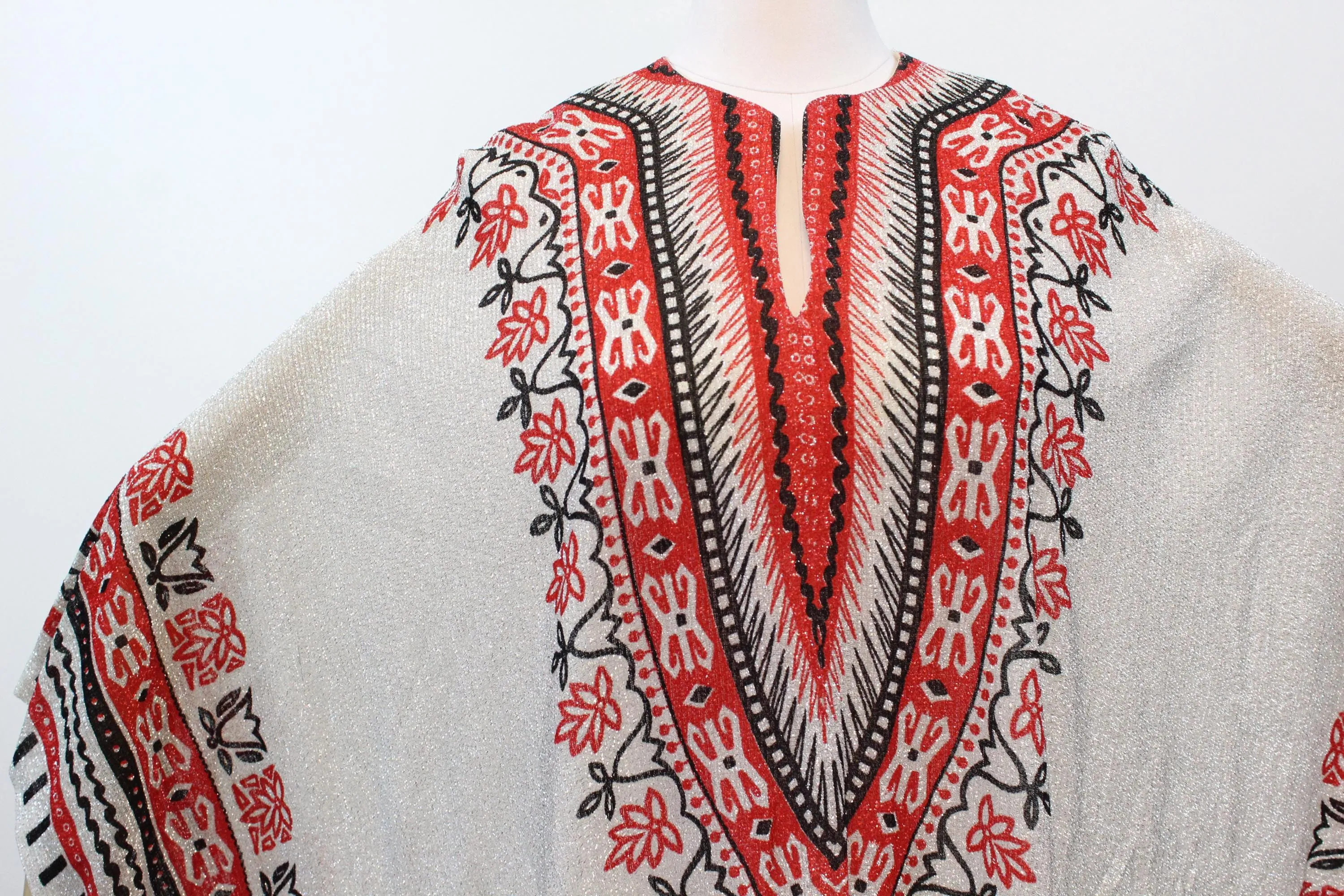 1970s EGYPTIAN CAFTAN metallic dress all sizes | new fall winter