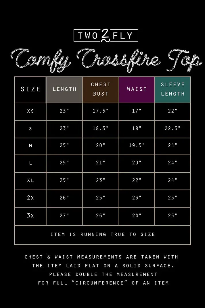 2 Fly Co. Comfy Crossfire Top