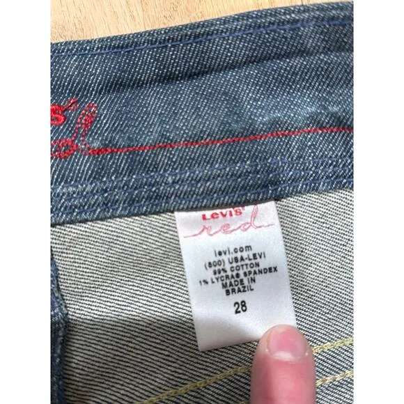 (28) $150 Levi's Jeans Red Collection Limited Edition Boot Cut Jeans Size 28