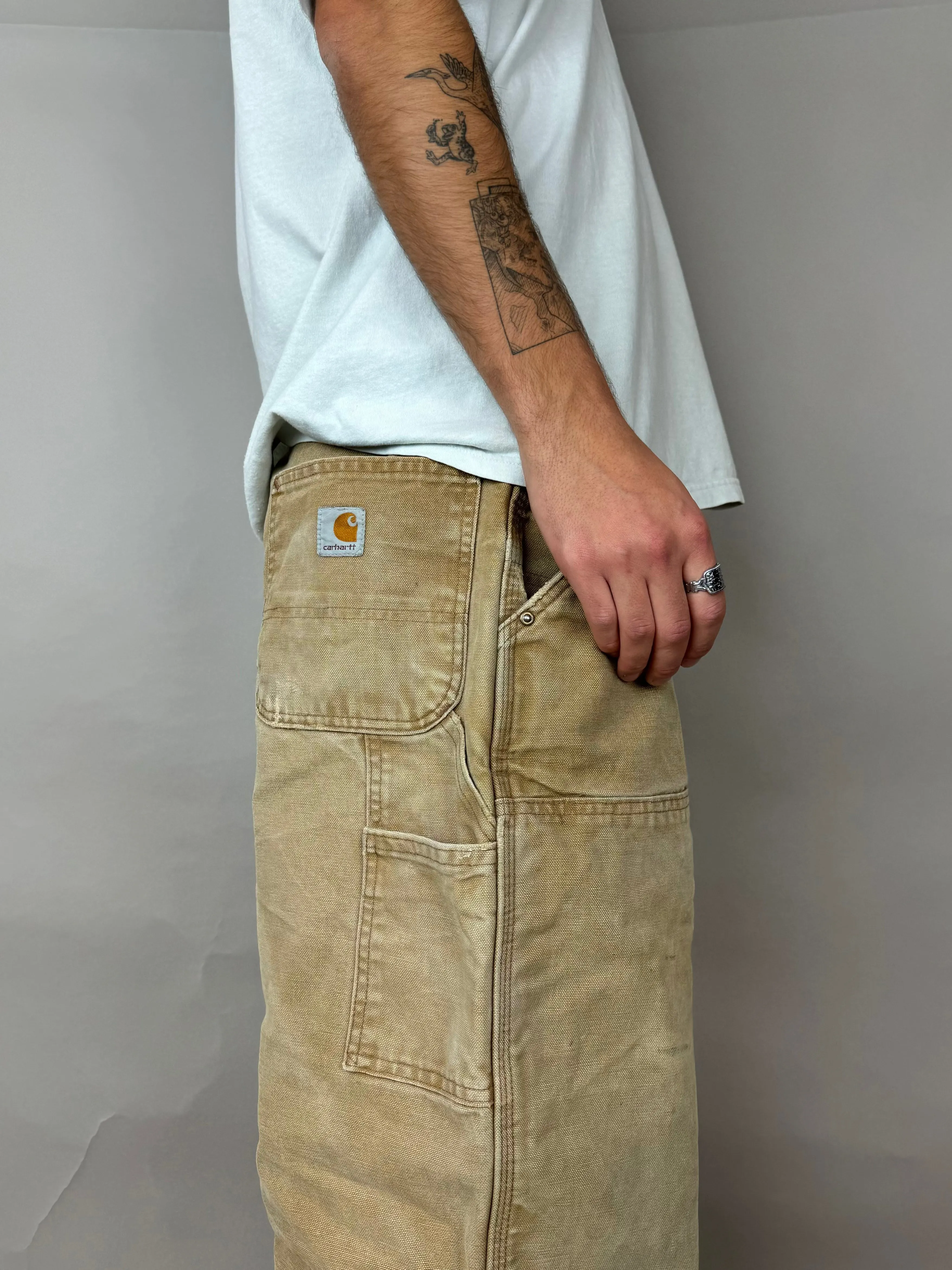 90's Carhartt Vintage Double Knee Carpenter Jeans Size 44x32