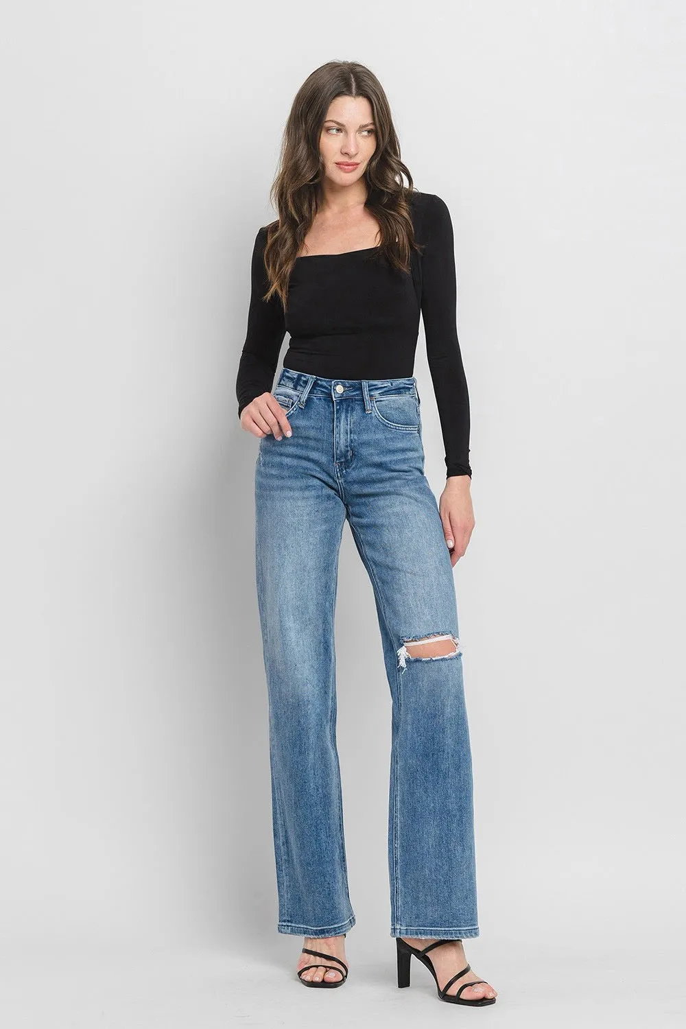 90's Vintage Flare High Rise Jeans