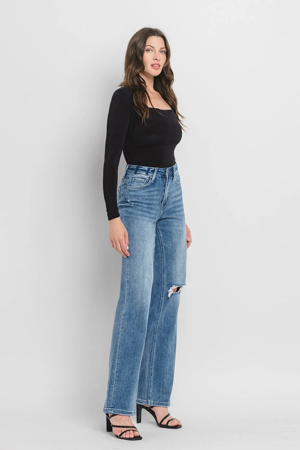 90's Vintage Flare High Rise Jeans