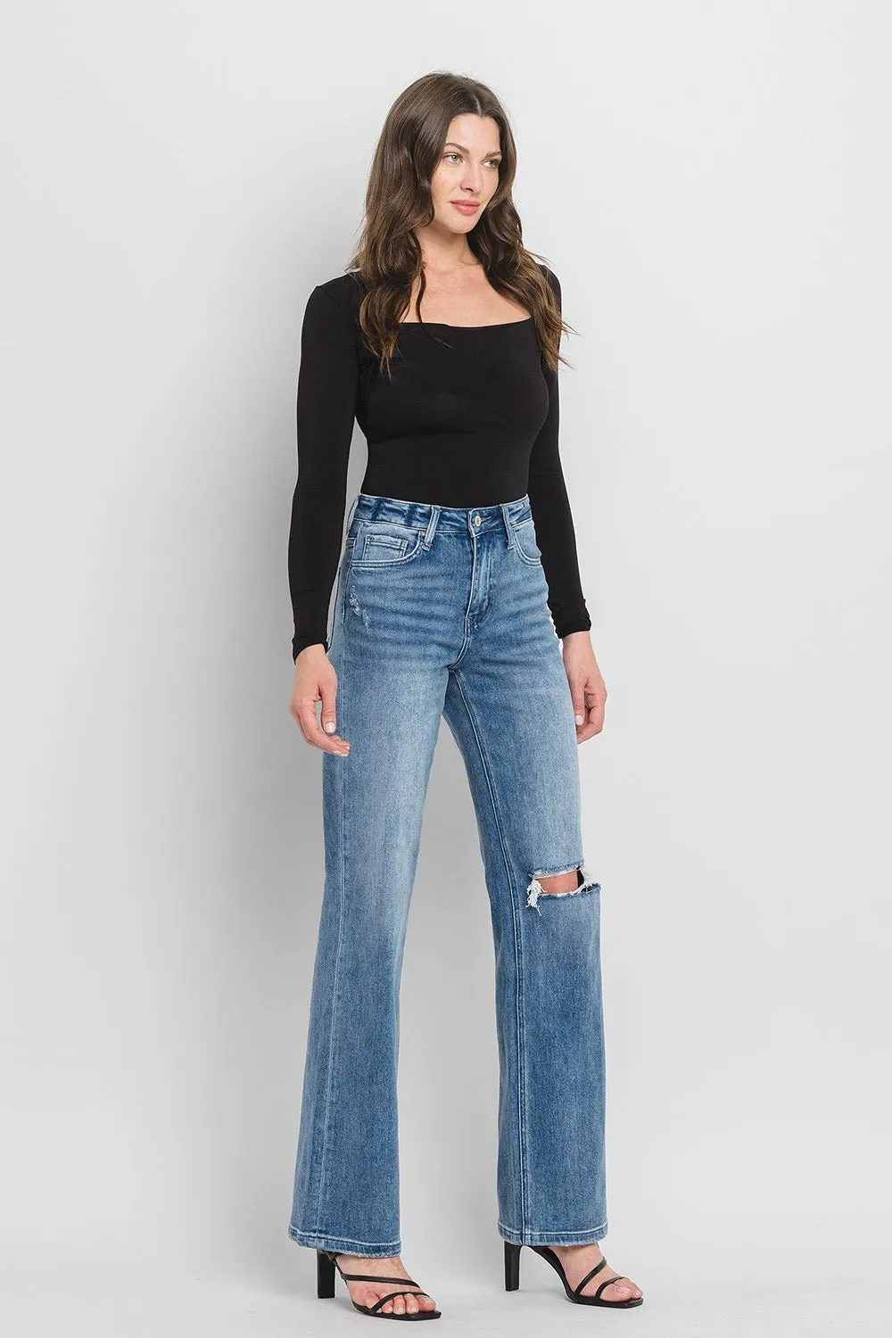 90's Vintage Flare High Rise Jeans