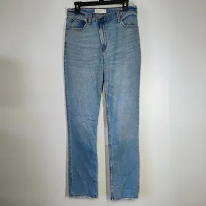 Abercrombie &amp; Fitch 90s Slim Straight Ultra High Rise Jeans Crossover Button 30