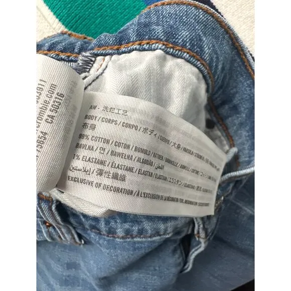 Abercrombie and Fitch Curve Love Ultra High Rise The 90s Slim Straight Size 31 L