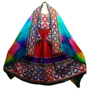 Afghan Dress In Red Color