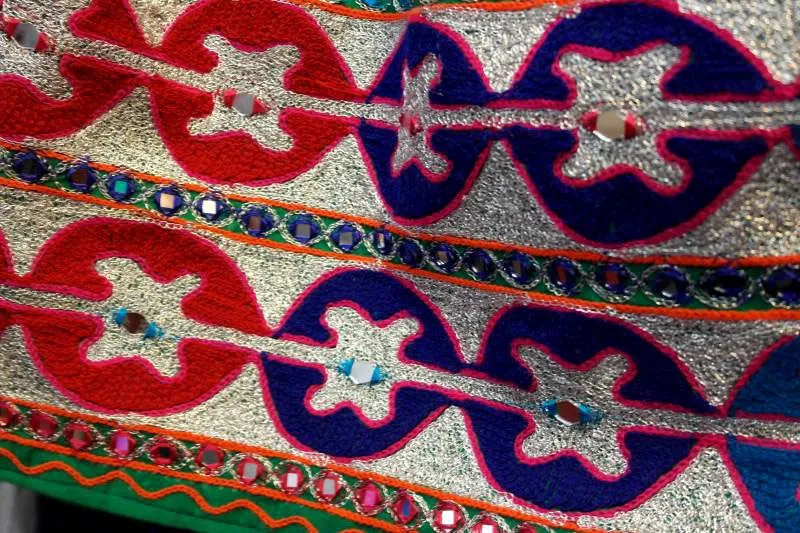 Afghan Dress In Red Color