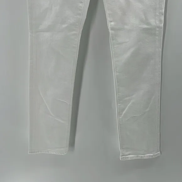 AG Adriano Goldschmied Mari High Rise Slim Straight Jeans - White - 23 - NWT
