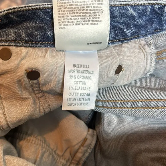 AGOLDE Devon Low Rise Stovepipe Denim‎ Jeans