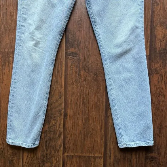 AGOLDE Jeans Nico High Rise Slim Fit Light Wash Organic Cotton Denim Stretch 28