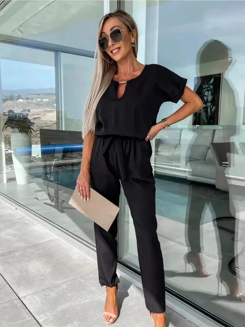Aiuni® | Effortless and chic   jumpsuit