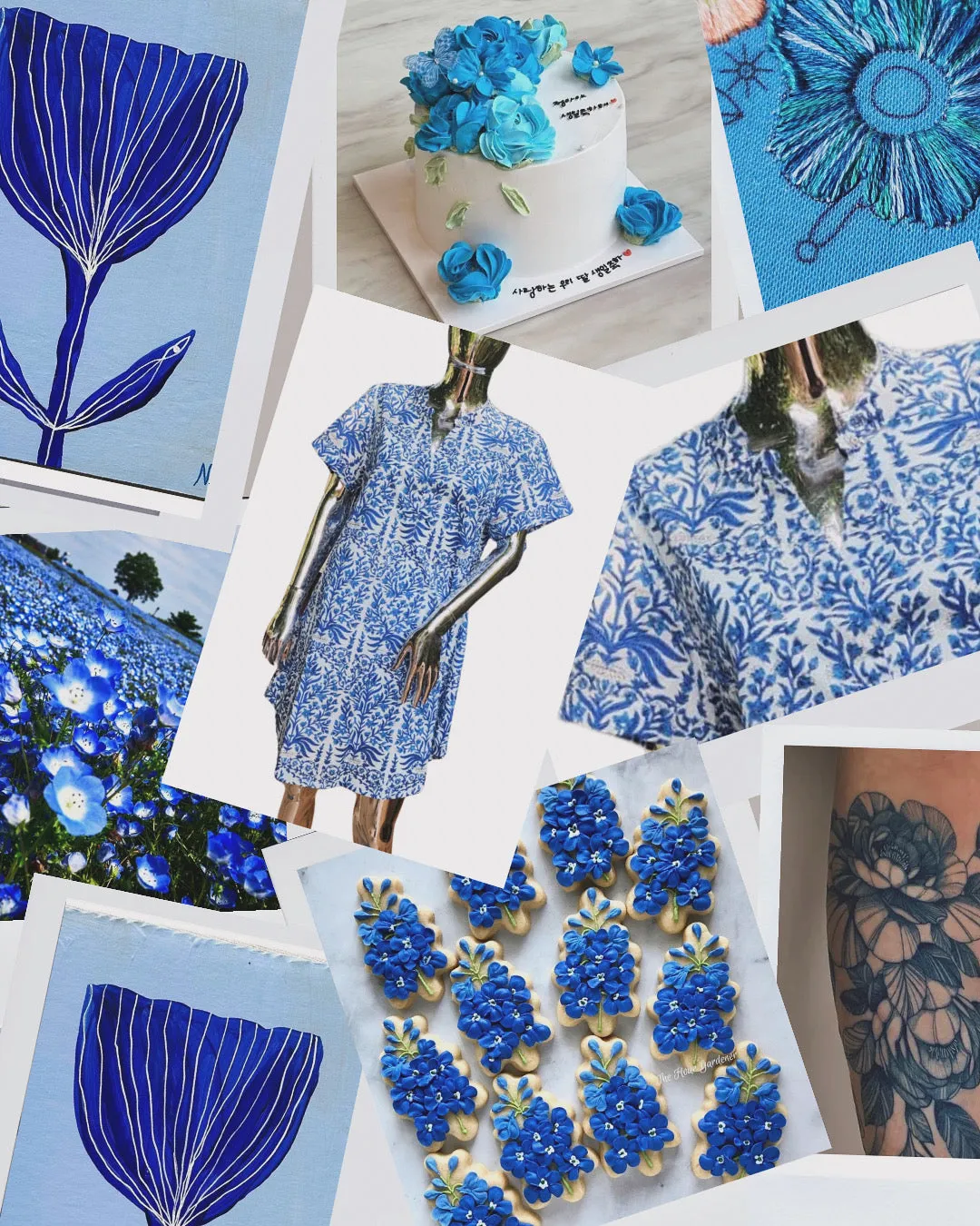 Amita Dress - Summer Blues