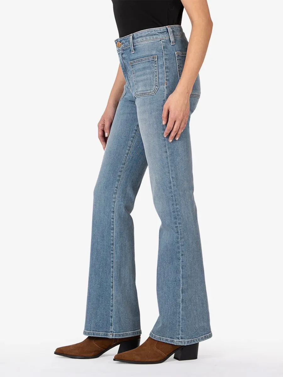 Ana High Rise Flare with Patch Pocket - DUCTM