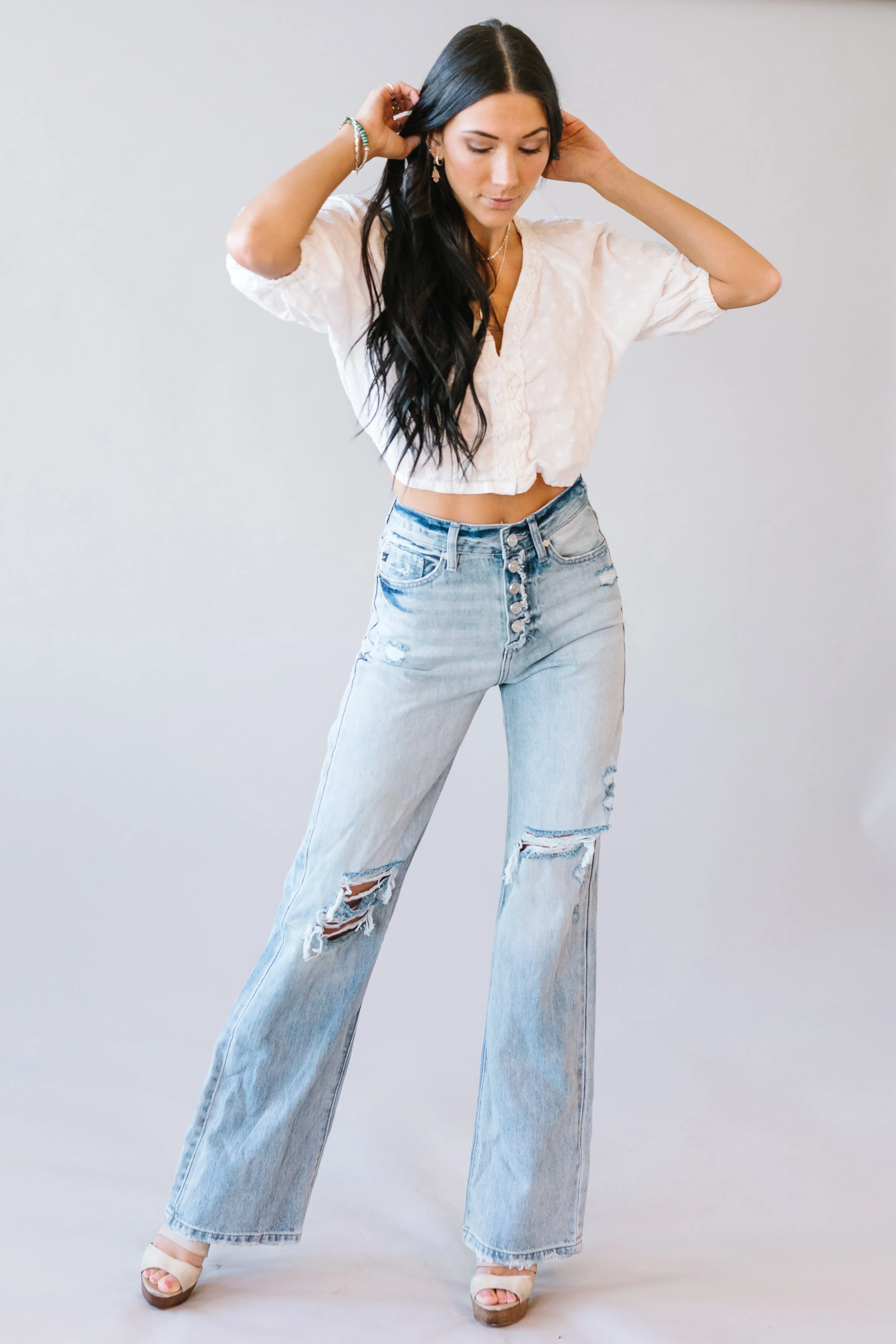 Ariana Ultra High Rise Flares by KanCan