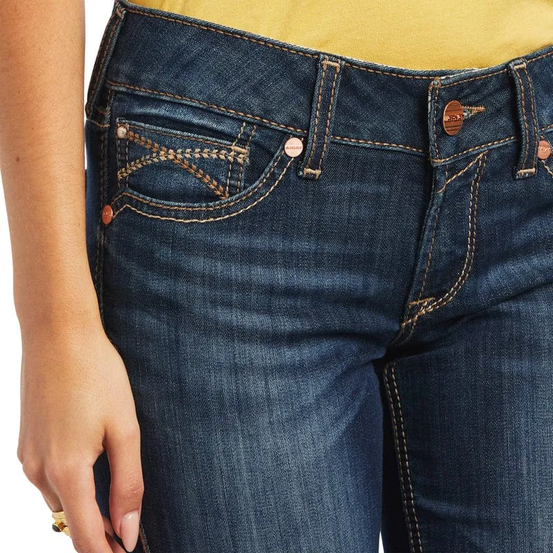 Ariat Jeans Womens Mid Rise Boot Cut Vicky Burbank