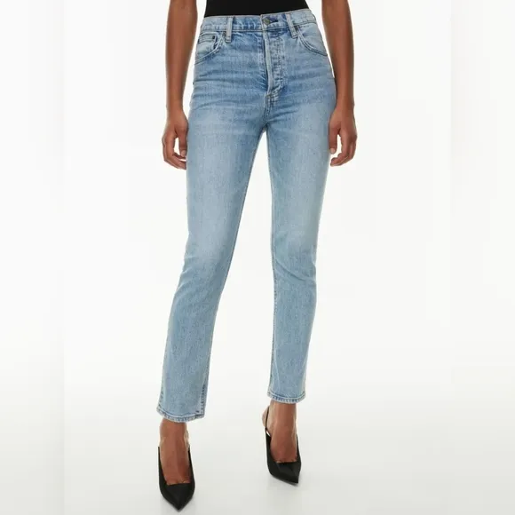 Aritzia Denim Forum the Yoko High Rise Slim 28L Jeans Ankle Skinny Jeans Size 25