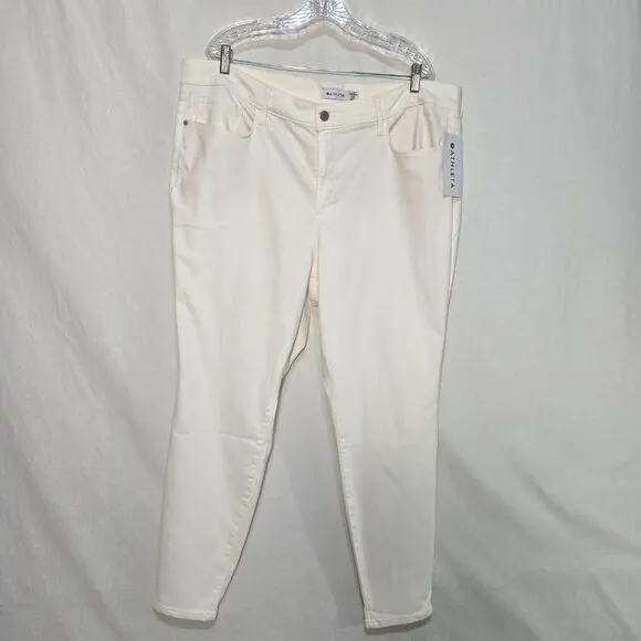 ATHLETA Performance Movement White Ultra Skinny Hi-Rise Jean Size 24X NEW! $118!