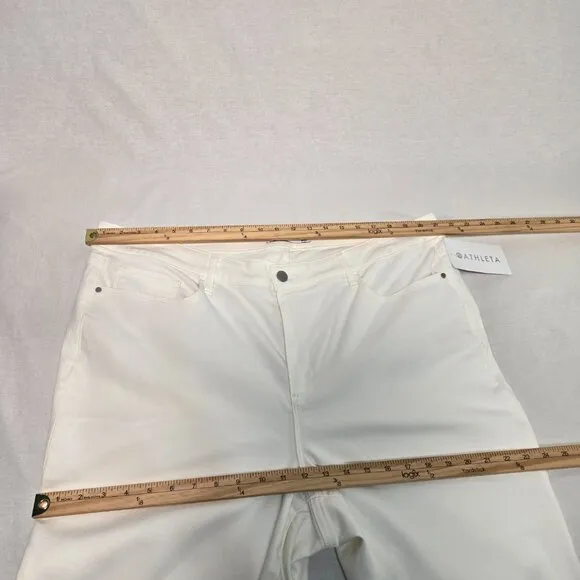 ATHLETA Performance Movement White Ultra Skinny Hi-Rise Jean Size 24X NEW! $118!