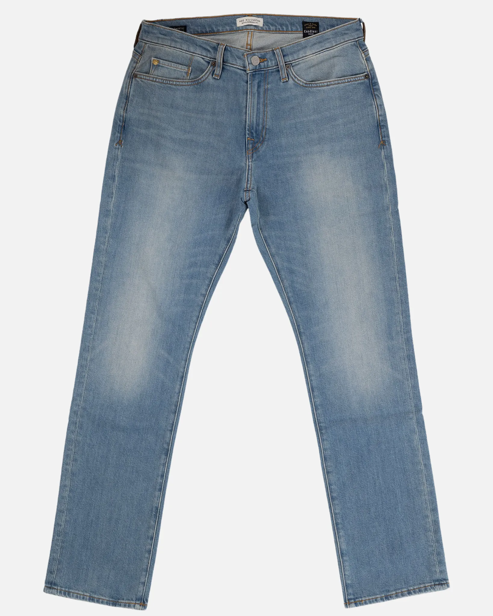 Athletic Straight Denim Jeans - Light Vintage