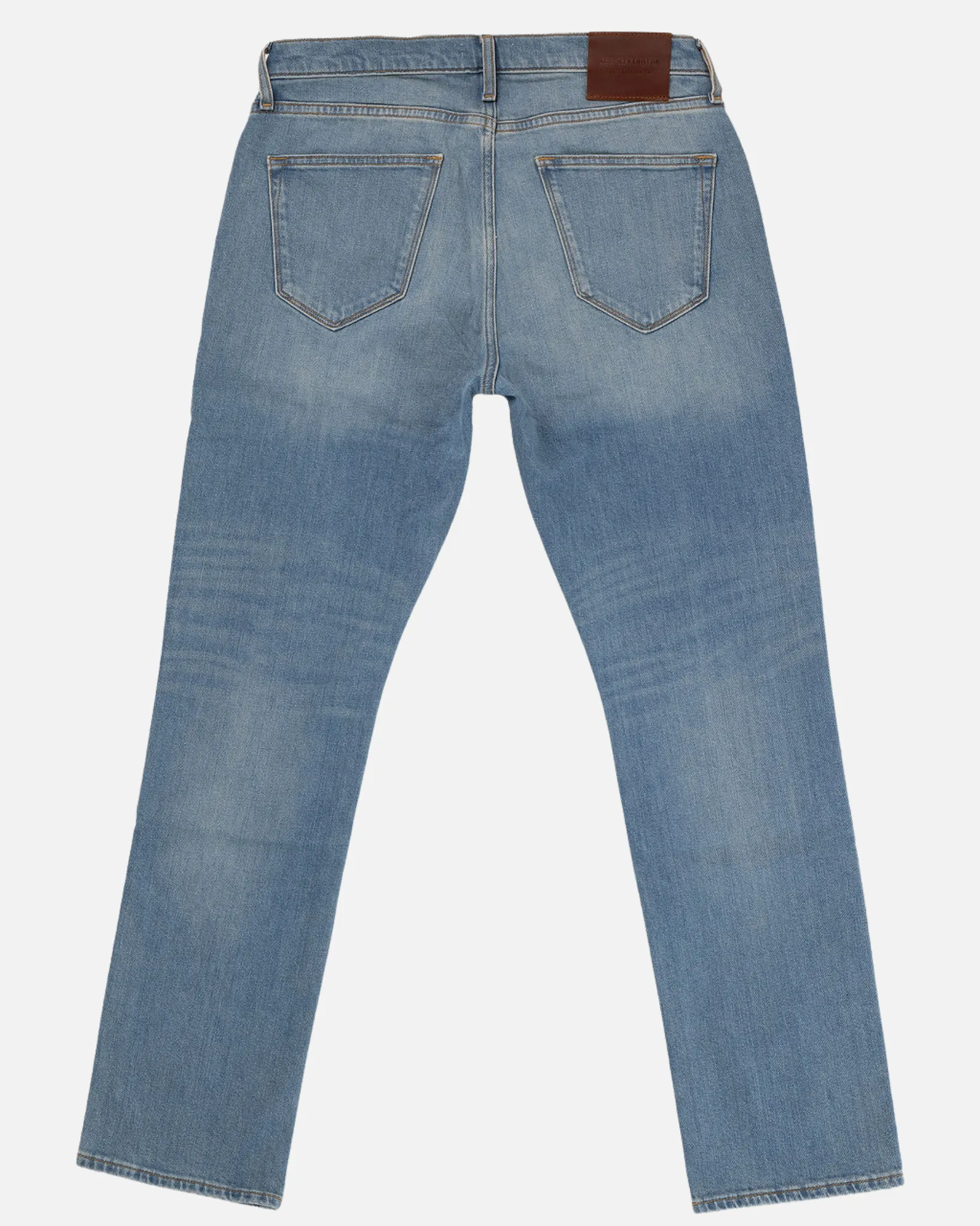 Athletic Straight Denim Jeans - Light Vintage
