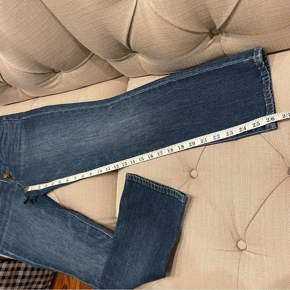 AU: Madewell The Perfect Vintage Crop Jeans Button Front High Rise Women's Sz 26