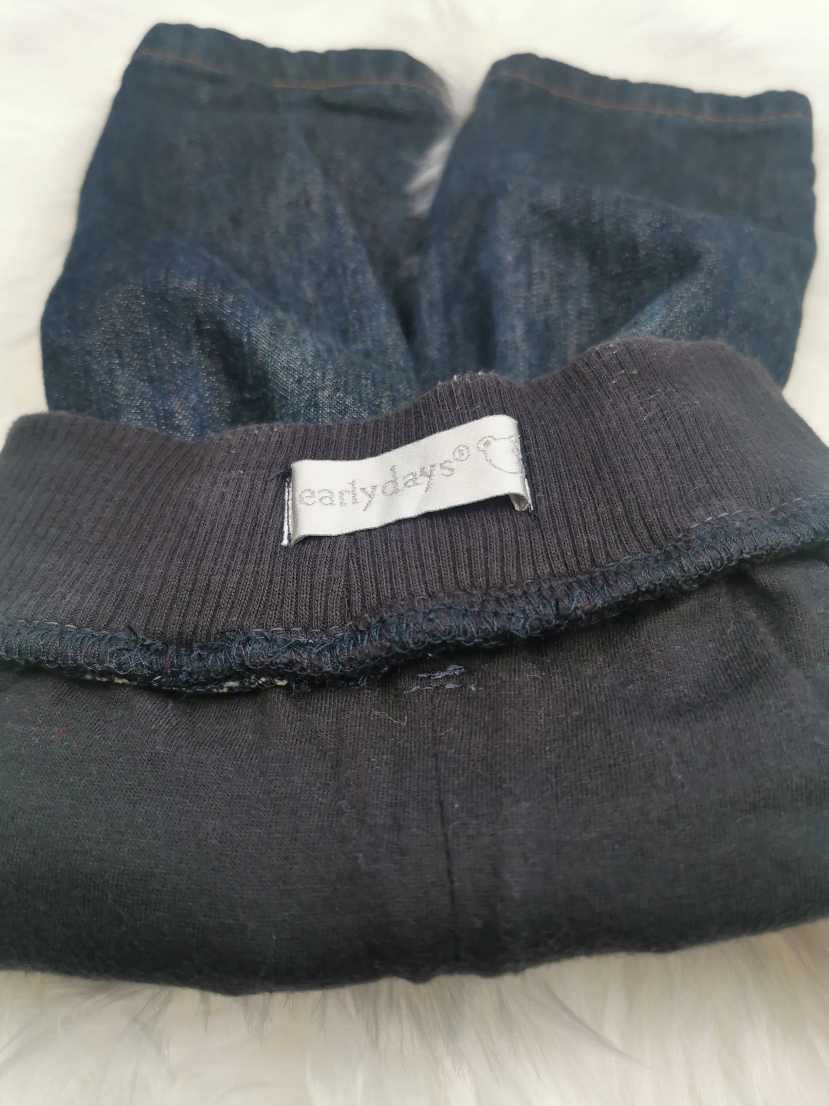 BABY BOY SIZE 6/9 MONTHS - EARLY DAYS, Lined Fall / Winter Jeans EUC B48