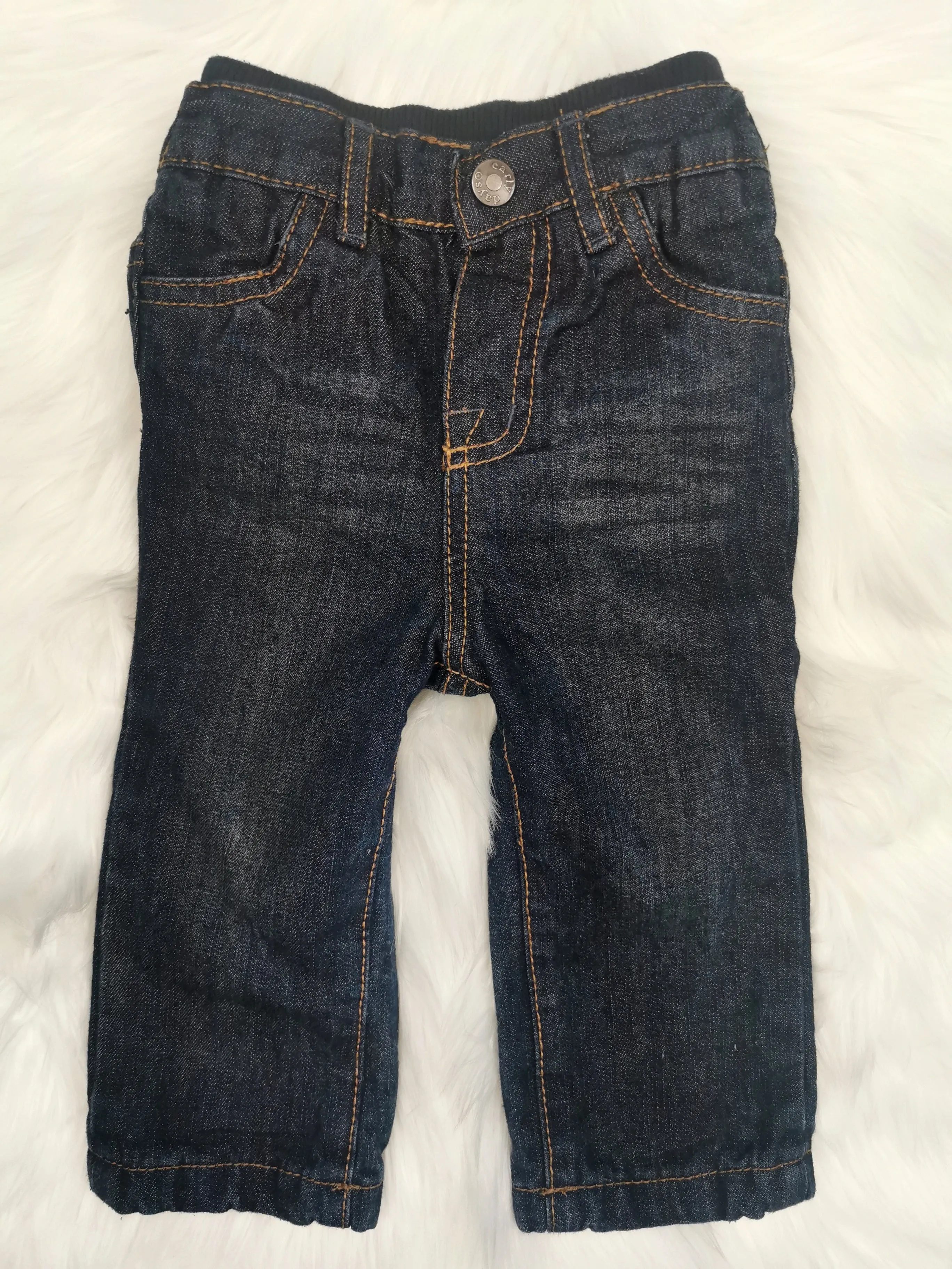 BABY BOY SIZE 6/9 MONTHS - EARLY DAYS, Lined Fall / Winter Jeans EUC B48