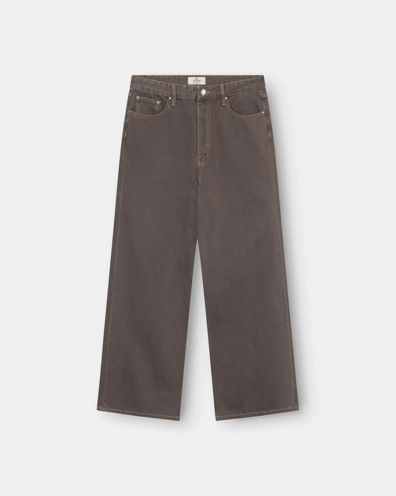 Baggy Denim Jeans Brown