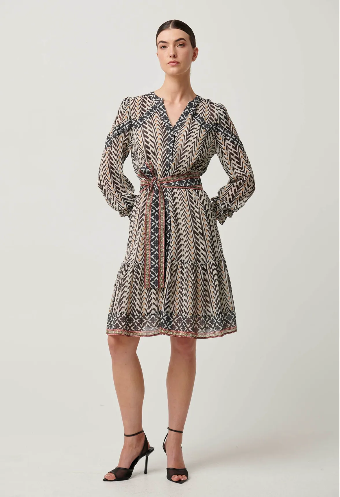 Bailey Crinkle Cotton Silk Dress