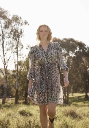 Bailey Crinkle Cotton Silk Dress