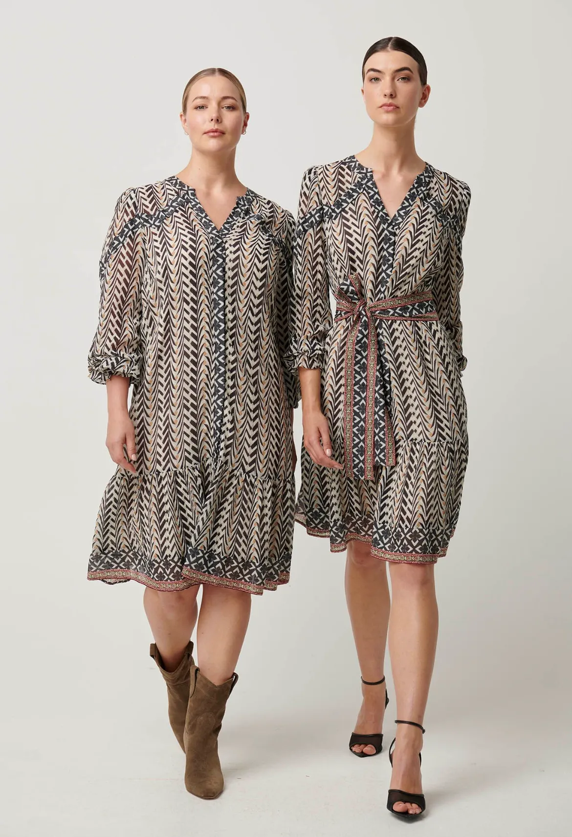 Bailey Crinkle Cotton Silk Dress