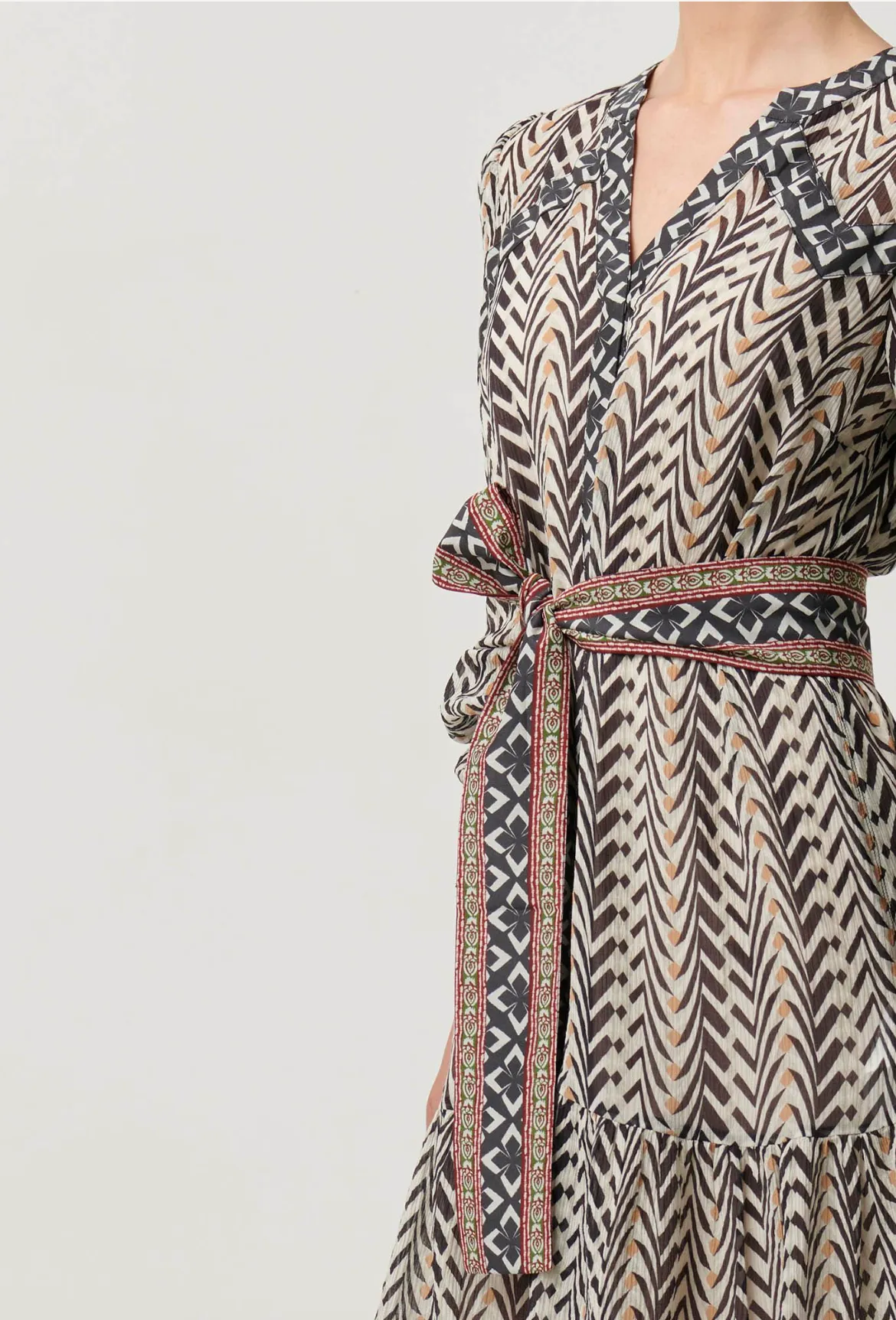 Bailey Crinkle Cotton Silk Dress