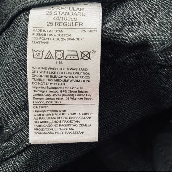 Banana Republic NWT Black High Rise Wide Leg Denim Classic Jeans Size 25