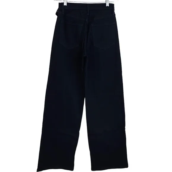 Banana Republic NWT Black High Rise Wide Leg Denim Classic Jeans Size 25