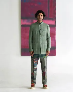Bandhgala Eri Silk Sage