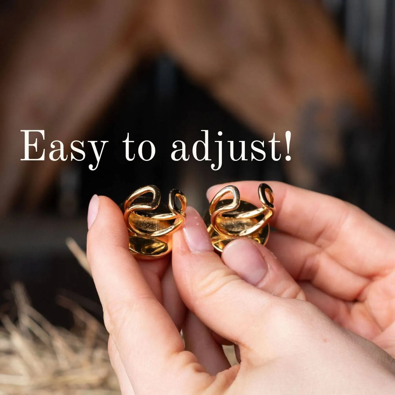 Bay Hunter Horse Needlepoint Ring