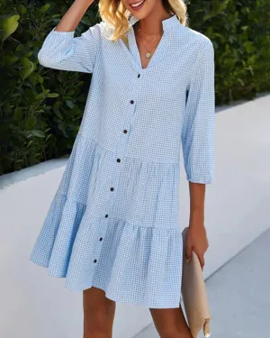 Bella - Chic Summer Plaid Dress for Effortless Style