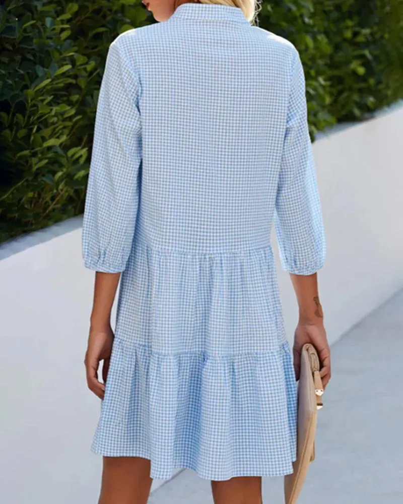 Bella - Chic Summer Plaid Dress for Effortless Style