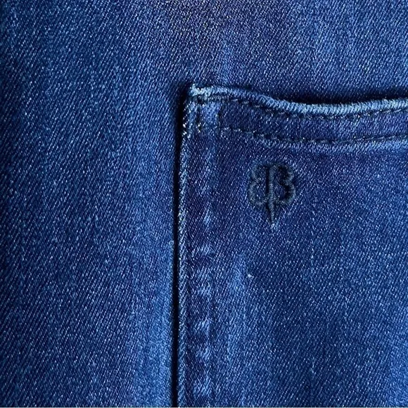 Betabrand Boot-Cut 4-Pocket Betabrand Yoga Denim, Dark Indigo L - Stretchy