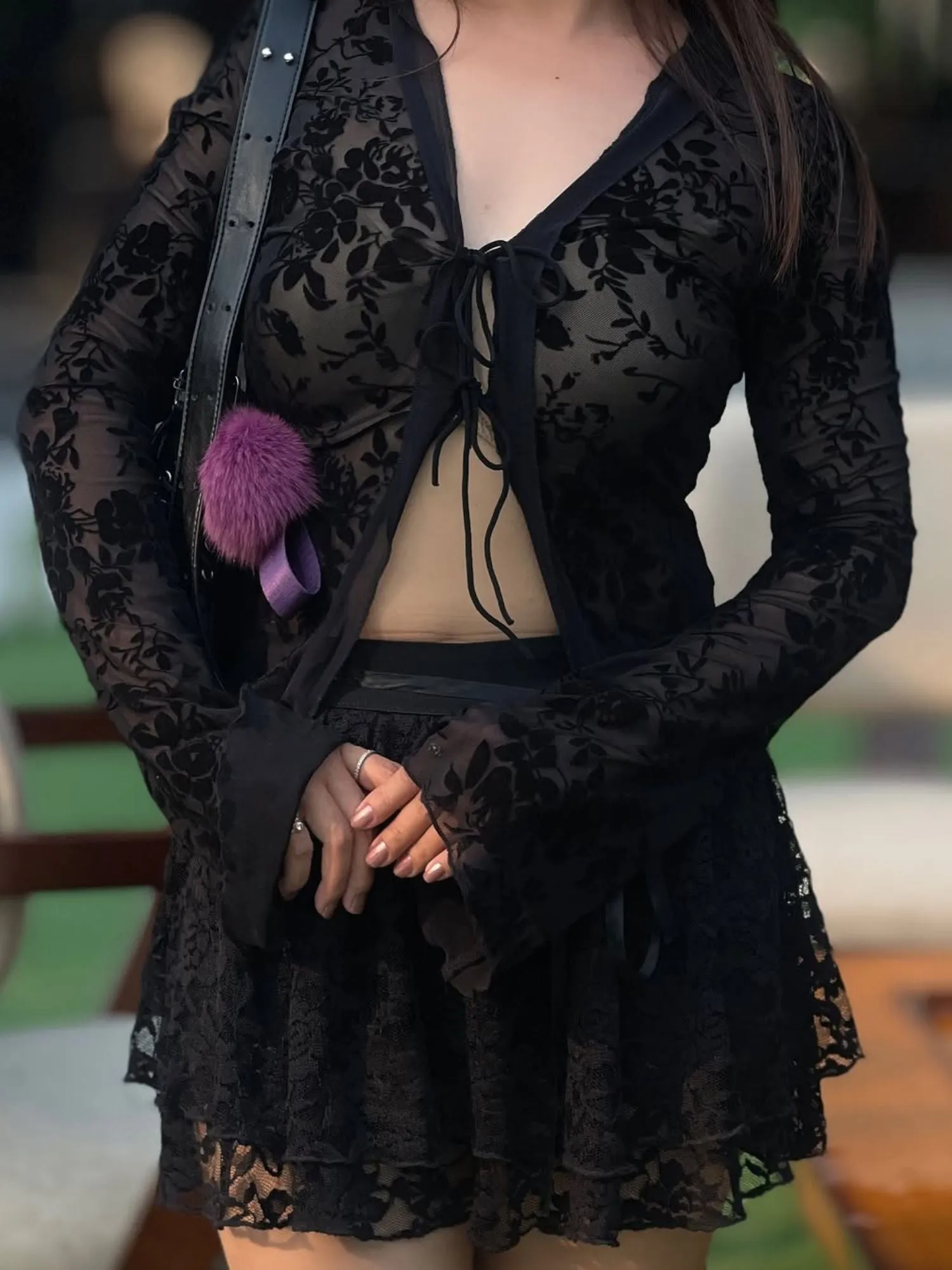 Black Lace Shrug
