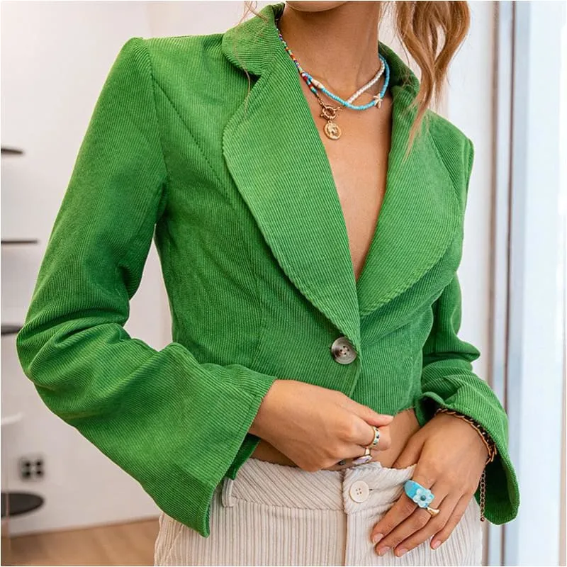 Blazer femme chic vert