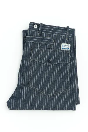 Blue Blanket Jeans Waist Overall IJ1-JP03 Pinstripe Denim