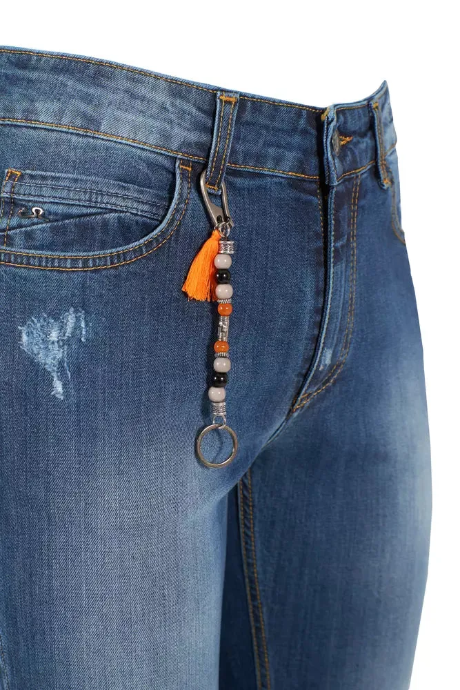 Blue Cotton Men's Jeans