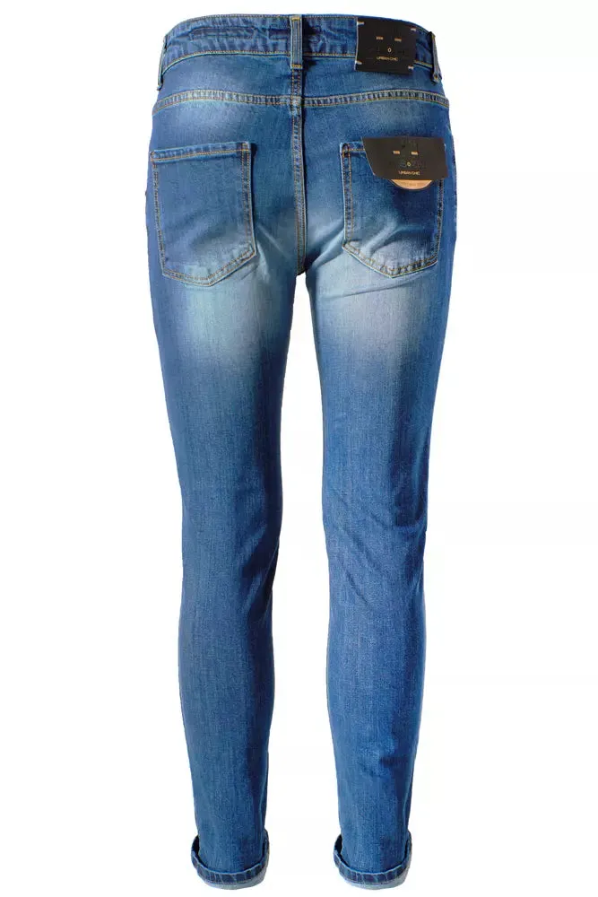 Blue Cotton Men's Jeans