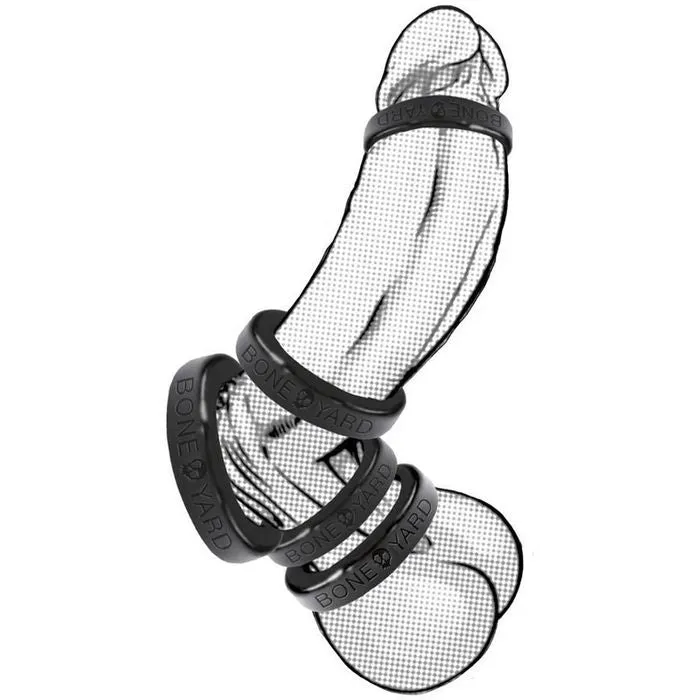 Boneyard Silicone Black 45mm Cock Ring